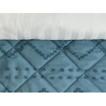 Покрывало 200x220 Ecotton Полисатин жаккард Зеленый