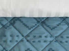 Покрывало 200x220 Ecotton Полисатин жаккард Зеленый