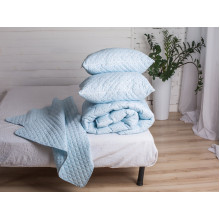 Покрывало 105x140 Ecotton Rainforce Голубой 10-0090