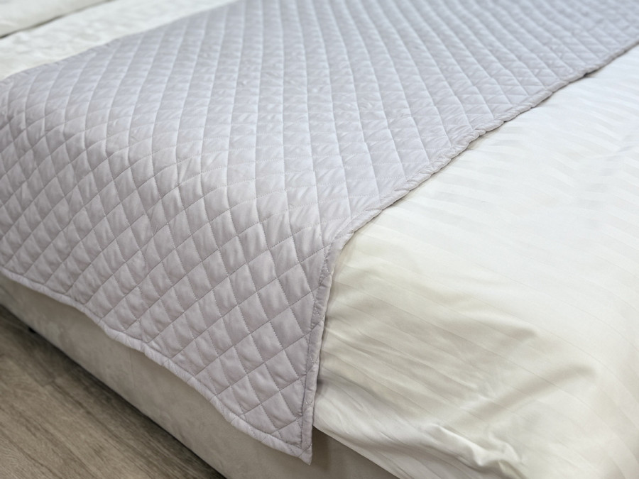 Саше 70x230 Ecotton Полісатин Світло-сірий