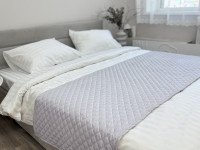 Саше 70x230 Ecotton Полісатин Світло-сірий