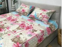 Постільна білизна Бязь Міледі Полуторний комплект Французький шик 4533/1