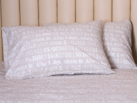 Постельное белье Ecotton Бязь Семейный комплект два пододеяльника Бежевый 40-0915
