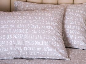 Постельное белье Ecotton Бязь Семейный комплект два пододеяльника Бежевый 40-0915
