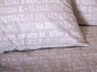 Постільна білизна Ecotton Бязь Сімейний комплект дві підковдри Бежевий 40-0915