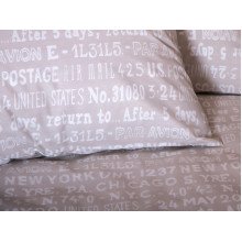Постельное белье Ecotton Бязь Семейный комплект два пододеяльника Бежевый 40-0915