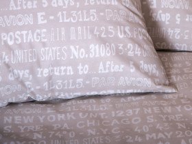 Постельное белье Ecotton Бязь Семейный комплект два пододеяльника Бежевый 40-0915
