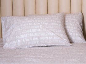Постельное белье Ecotton Бязь Семейный комплект два пододеяльника Бежевый 40-0915