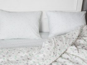 Постельное белье Ecotton Бязь Комфорт Семейный комплект два пододеяльника 6601-1/15310-5