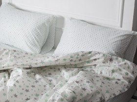 Постельное белье Ecotton Бязь Комфорт Семейный комплект два пододеяльника 6601-1/15310-5