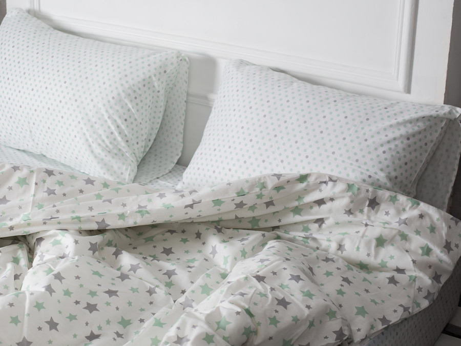 Постельное белье Ecotton Бязь Комфорт Семейный комплект два пододеяльника 6601-1/15310-5