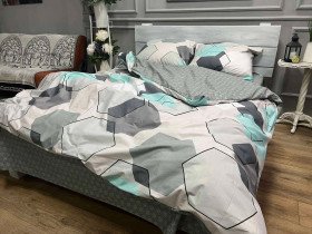 Постельное белье Ecotton Бязь Семейный комплект два пододеяльника 1087/1088 AB