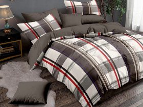 Постельное белье Ecotton Бязь Семейный комплект два пододеяльника 1200/1201 AB