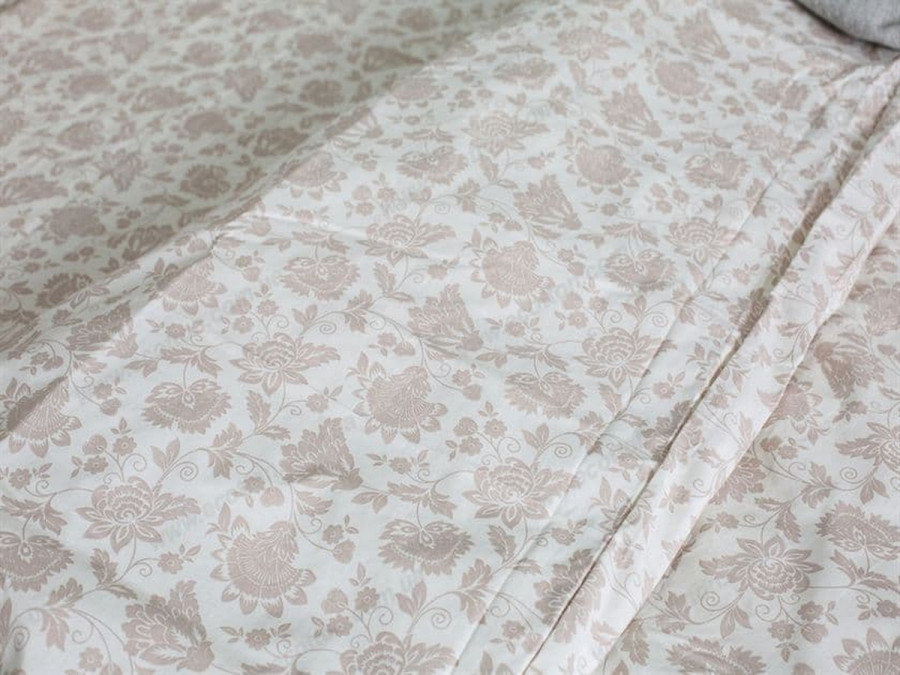 Постельное белье Ecotton Бязь Евро комплект Бежевый 20-1154