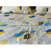 Постельное белье Ecotton Бязь Полуторный комплект Бежевый Пес Патрон 1313