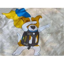 Постельное белье Ecotton Бязь Полуторный комплект Бежевый Пес Патрон 1313