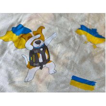 Постельное белье Ecotton Бязь Полуторный комплект Бежевый Пес Патрон 1313
