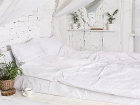 Постельное белье Ecotton Бязь Двуспальный комплект Белый 20-0256