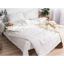 Постільна білизна Ecotton Бязь Двоспальний комплект Білий 20-0709