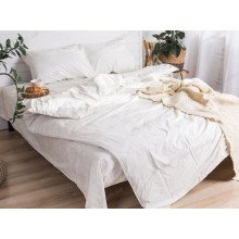 Постільна білизна Ecotton Бязь Євро комплект Білий 20-0709