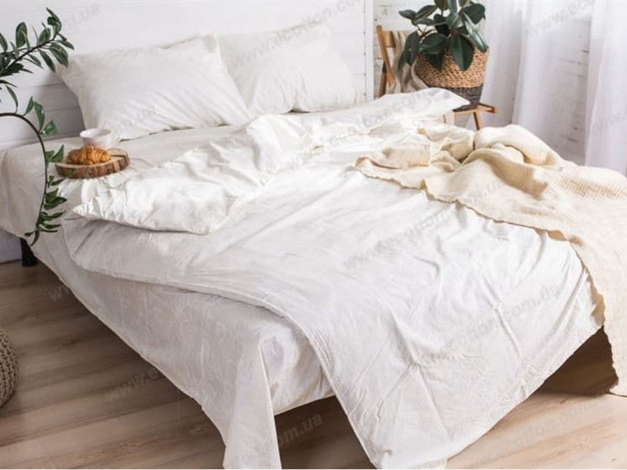 Постельное белье Ecotton Бязь Двуспальный комплект Белый 20-0709