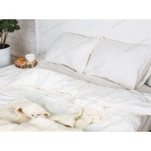 Постільна білизна Ecotton Бязь Євро комплект Білий 20-0709