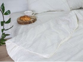 Постільна білизна Ecotton Бязь Двоспальний комплект Білий 20-0709