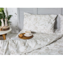 Постільна білизна Ecotton Бязь Євро комплект Cream 20-0709
