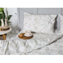 Постільна білизна Ecotton Бязь Євро комплект Cream 20-0709