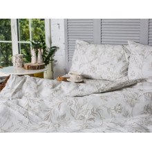Постільна білизна Ecotton Бязь Євро комплект Cream 20-0709
