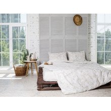 Постільна білизна Ecotton Бязь Євро комплект Cream 20-0709