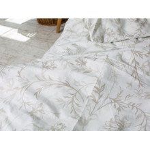 Постільна білизна Ecotton Бязь Євро комплект Cream 20-0709