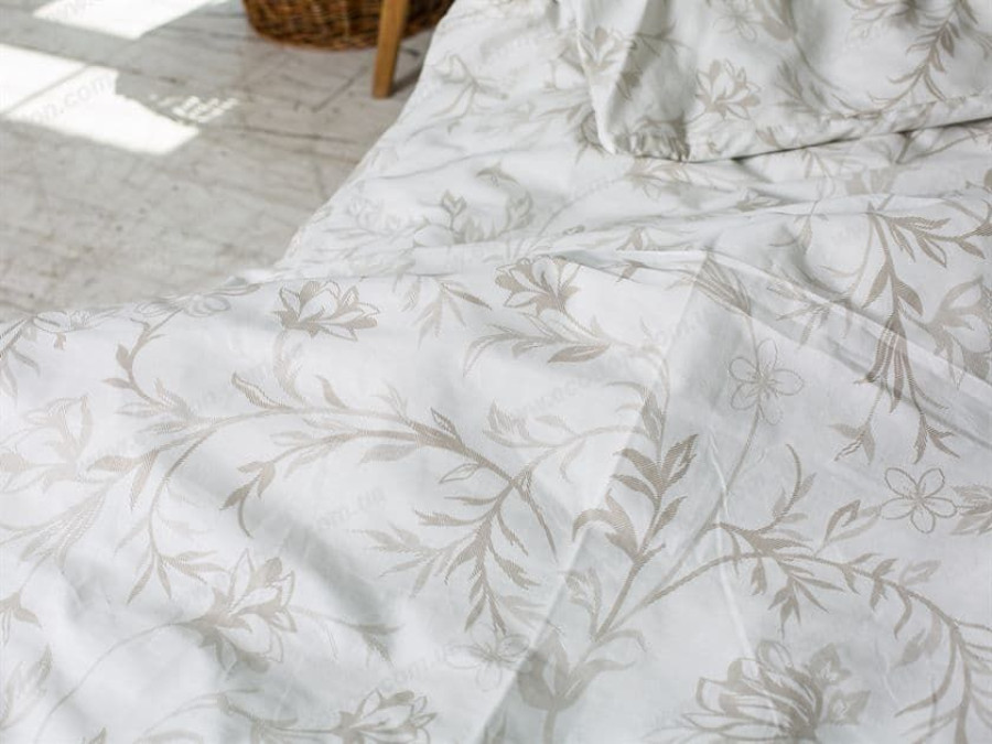 Постельное белье Ecotton Бязь Евро комплект Cream 20-0709
