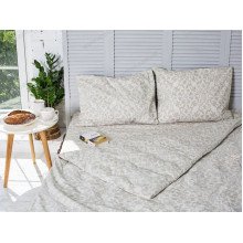 Постельное белье Ecotton Бязь Евро комплект Песочный 40-0963