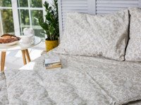 Постельное белье Ecotton Бязь Евро комплект Песочный 40-0963