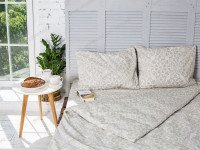 Постельное белье Ecotton Бязь Евро комплект Песочный 40-0963