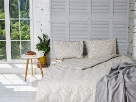Постельное белье Ecotton Бязь Евро комплект Песочный 40-0963