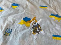 Постільна білизна Ecotton Бязь Полуторний комплект Сірий Пес Патрон 1313