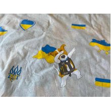 Постільна білизна Ecotton Бязь Полуторний комплект Сірий Пес Патрон 1313