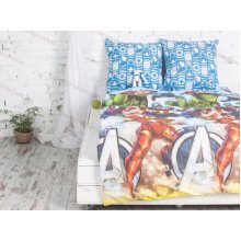 Постельное белье Ecotton Бязь Комфорт Полуторный комплект наволочки 50x70 (2 шт.) Мстители 9037