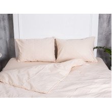 Постельное белье Ecotton Бязь Двуспальный комплект пододеяльник + наволочки 50x70 (2 шт.) Бежевый 601