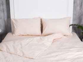 Постельное белье Ecotton Бязь Евро комплект пододеяльник + наволочки 50x70 (2 шт.) Бежевый 601