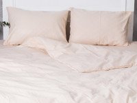 Постельное белье Ecotton Бязь Евро комплект пододеяльник + наволочки 50x70 (2 шт.) Бежевый 601