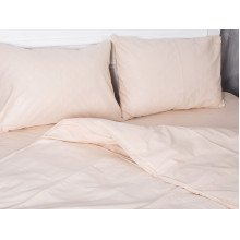 Постельное белье Ecotton Бязь Двуспальный комплект пододеяльник + наволочки 50x70 (2 шт.) Бежевый 601
