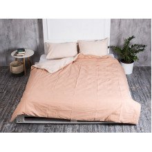 Постельное белье Ecotton Бязь Евро комплект пододеяльник + наволочки 50x70 (2 шт.) Кофе 603