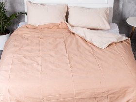 Постільна білизна Ecotton Бязь Євро комплект підковдра + наволочки 50x70 (2 шт.) Кава 603