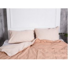 Постельное белье Ecotton Бязь Евро комплект пододеяльник + наволочки 50x70 (2 шт.) Кофе 603