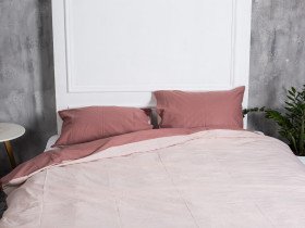 Постельное белье Ecotton Бязь Евро комплект пододеяльник + наволочки 50x70 (2 шт.) Мокко 871 / 626