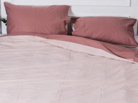Постельное белье Ecotton Бязь Евро комплект пододеяльник + наволочки 50x70 (2 шт.) Мокко 871 / 626