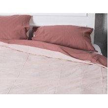Постільна білизна Ecotton Бязь Двоспальний комплект підковдра + наволочки 50x70 (2 шт.) Мокко 871 / 626
